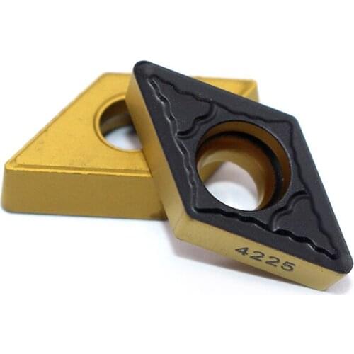 10PCS DCMT11T308 PM 4225 DCMT 11T308 Internal Turning Tool Cermet Grade Carbide Inserts Lathe Cutter Tools Turning Tool Blade