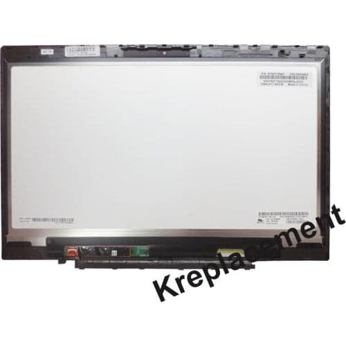 14" LCD Screen + Touch digitizer Glass + Frame Assembly For Lenovo Thinkpad X1 Carbon 3rd Gen - (Type 20BS, 20BT) -Touchscreen