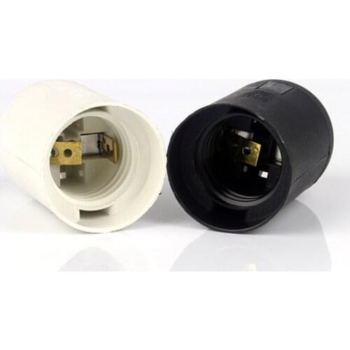 2021 E27 LED Plastic Lamp Holder E27 Edison Screw Light Bulb Socket Holder DIY E27 Socket Base Lamp Accessories Luminaire