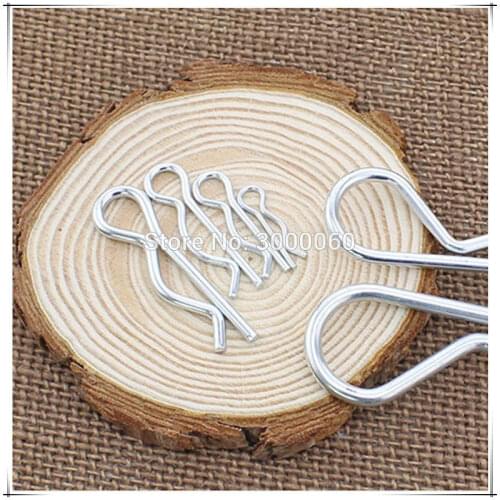 3mm*60mm Zinc Plated Spring Steel Spring Cotter Lock R Pin 50pcs/lot