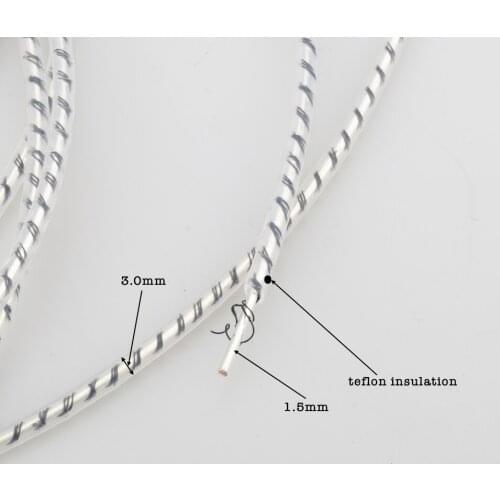 Audiocrast 7N copper pure Silver DIY Top-rated shield Speaker Audio Signal Cable 3MM Headphone Cable signal Jumper cable