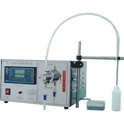 Free Shipping 2-5000+ml magnetic drive pump driven liquid filler for oil chemical and other Acid and Base liquidperfume filling