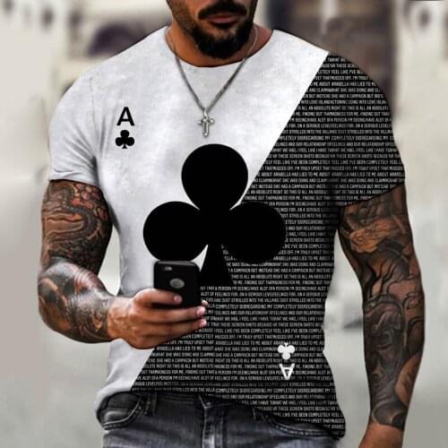 Quick-drying T-shirt 2021 summer fashion new mens running sports short-sleeved 3D printing black top outdoor fitness clothes