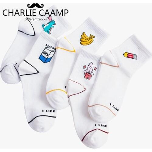 Charlie Caamp Women's White Socks