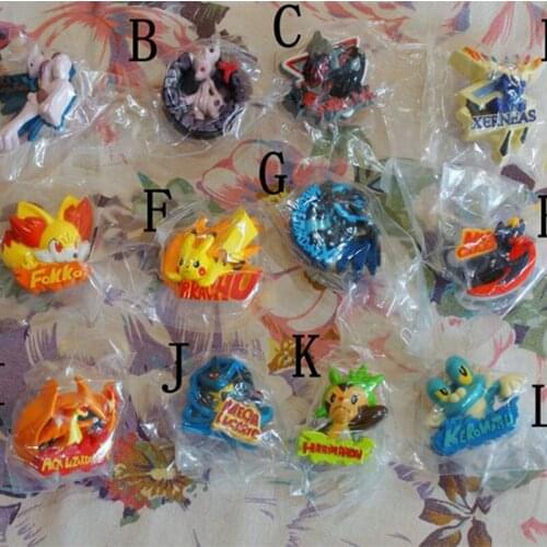 TAKARA TOMY Japan Pokemon Pikachu Mewtwo Xerneas Fokko Charmander 3D Chuck Action Figures Toys