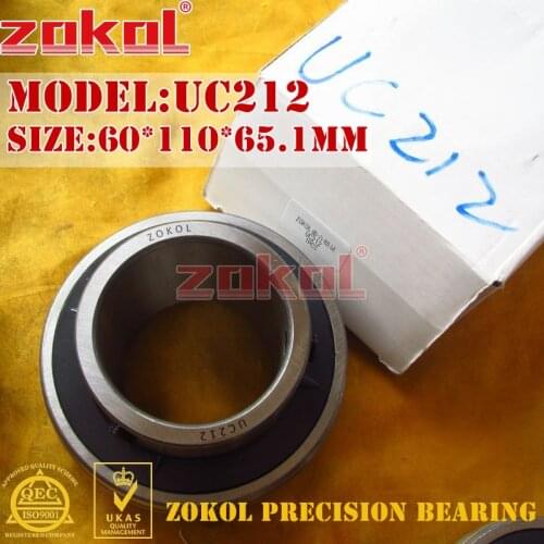 ZOKOL bearing UC212 90512 Pillow Block Ball Bearing 60*110*65.1mm