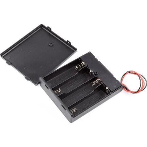 Good Item! Plastic Battery Storage Case Clip Holder Box 1 2 3 4 5 6 8 Slots With Wire Lead Cap And Switch For AAA Battery