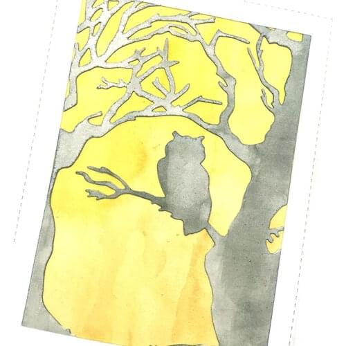 Julyarts Tree Owl Scrapbooking Cutting Dies Crafts For DIY Scrapbooking Decorative Embossing Handcraft Die Cutting Template