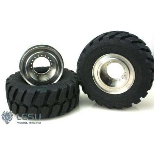 LESU Metal Stainless Steel Wheel Hubs for 1/15 Loader RC Cars Model Spare Part TH02038