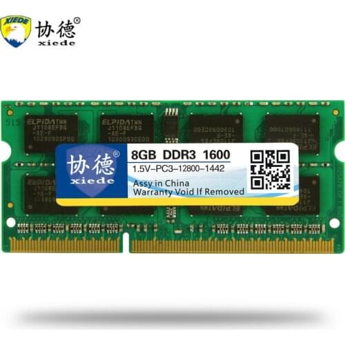 Xiede DDR3 Memory Ram 1600Mhz 2GB 4GB 8GB For Laptop Notebook Sodimm Memoria Module DDR 3 1600 1333 1066 Mhz PC3 12800 1.5V