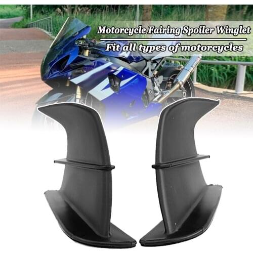 Motorcycle ABS Winglet Aerodynamic Wing Kit Spoiler For YAMAHA MT07 MT09 MT10 YZFR1 YZFR3 YZFR6 YZF R6 R1 R3 BWS RS JOG JOE GP
