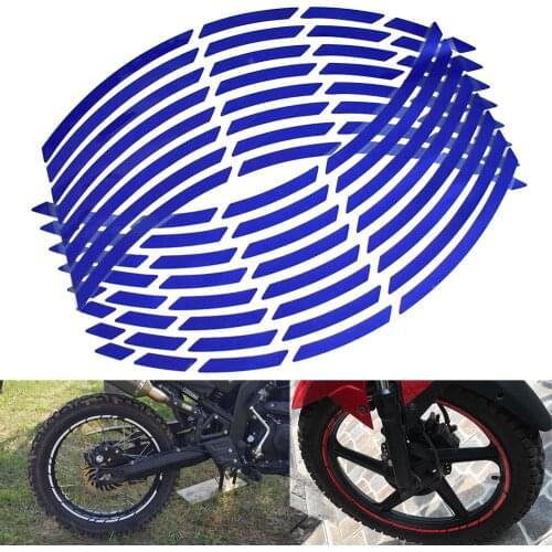Car motorcycle Tire Rim Stickers 17"-19" Reflective Wheel Tyre Sticker Decors For Yamaha FZ6 FAZER FZ1 FZ8 MT-07/FZ-07 mt-09