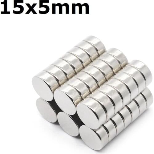 2/5/10/20/50 Pcs 15x5 Neodymium Magnet 15mm x 5mm N35 NdFeB Round Super Powerful Strong Permanent Magnetic imanes Disc 15x5