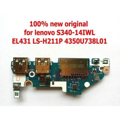 NEW original for Lenovo S340 S340-14IWL laptop power botton usb SD card reader board 5C50S24930 LS-H211P free shipping