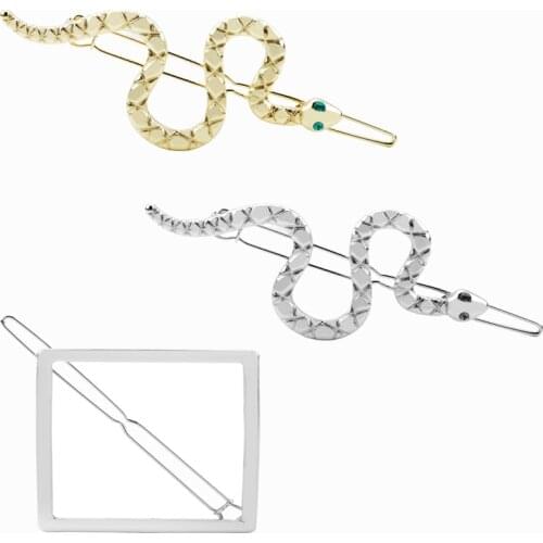 New Arrival Hair Clips Snake Shape Women Snap Hair Barrette Stick Hairpin Fashion Hair Styling Accessories 2 Colors