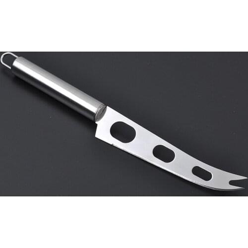 1Pcs 3-hole Cheese Knife Stainless Steel Multifunction Baking Tools Pizza Butter Cutter Round Handle Kitchen Accessories