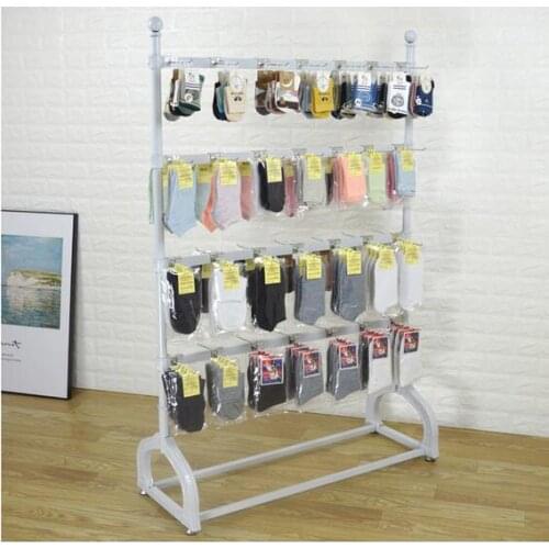 Socks shelf display shelf multifunctional island shelf floor multilayer hanging accessories slippers underwear display shelf