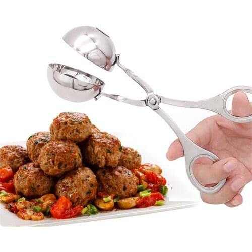 Meatball Maker Stainless Steel DIY Fish Meat Rice Beef Cookware Scoop Clip Simple Convenient Kitchen Tools Kitchen Press