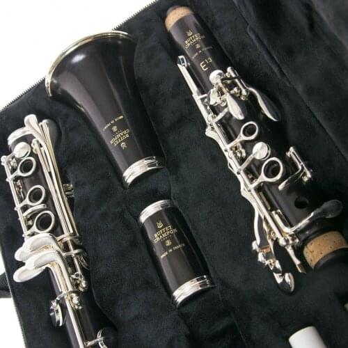 MFC Professional Bb Clarinet E13 Ebony Wood Clarinets Nickel Silver Key Musical Instruments Case Mouthpiece Reeds