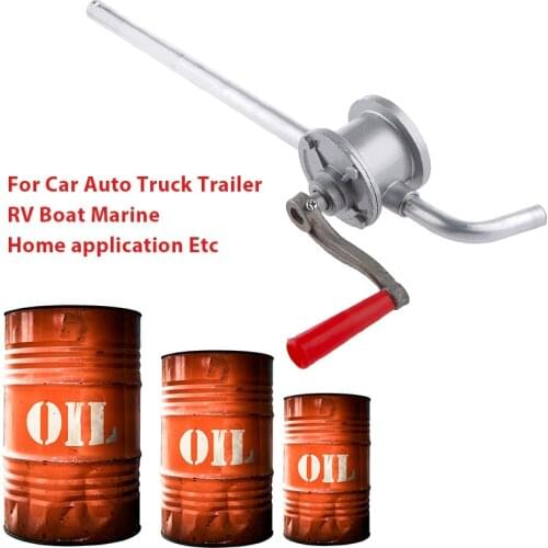 Motorcycle Hand Rotary Oil Pump Manual Hand Crank Rotary Pump Oil Fuel Transfer For Car Auto Truck Trailer RV Boat Marine Etc