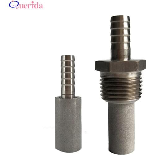 1/2NPT Hexagonal Aeration Head 304 Stainless Steel Beer Brewing Accessories 1/8NTP Quick Insertion Aeration Head Home Brewed