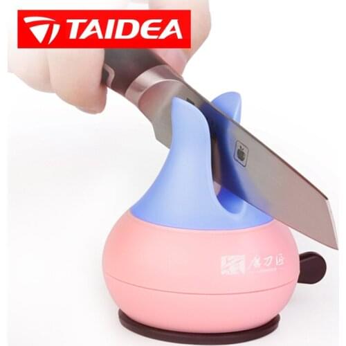TAIDEA kitchen knife sharepner osculum type base sharpening stone Tungsten steel grinder tools sharpening system TG1710