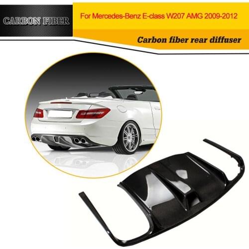 Carbon Racing Rear Diffuser Lip Spoiler For Benz W207 E550 Coupe AMG Bumper Only 2009UP