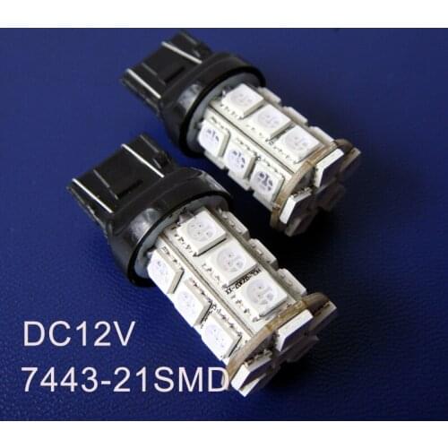 High quality 12V 4W T20 7443 Car Led Rear Fog Lamps,W21/5W Bulbs,Brake lights Auto Stoplights Tail Bulbs free shipping 10pcs/lot