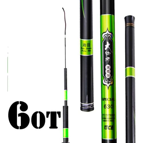 3.6m 4.5m 5.4m 6.3m 7.2m Hand Pesca 28 Tuning 60T Carbon Super Hard Composite Taiwan Fishing Rod Cyprinus Carp Fishing Olta Cane