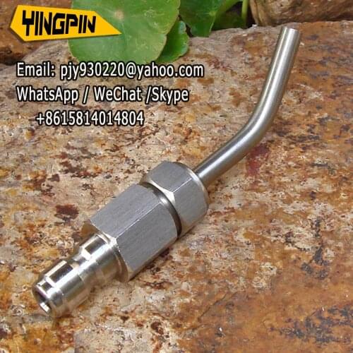 3mm water outlet 50mm straight rod 1/4 quick-release nozzle garden park direct injection remote spray flushing water gun nozzle