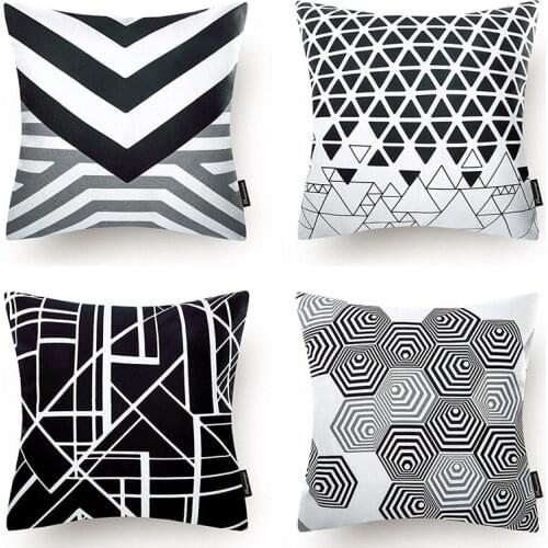 Abstract Geometrical Stripe Cushion Cover Throw Pillow Case for Home Chair Sofa Decoration Square Pillowcases