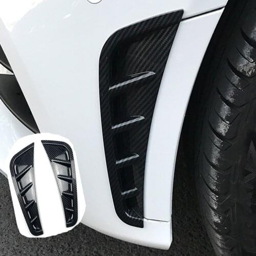 Car Front Bumper Side Air Vent Car Splitter Wing Spoiler Canard For Mercedes C Class W205 C63 C180 C200 C260 C300 C180L C200L