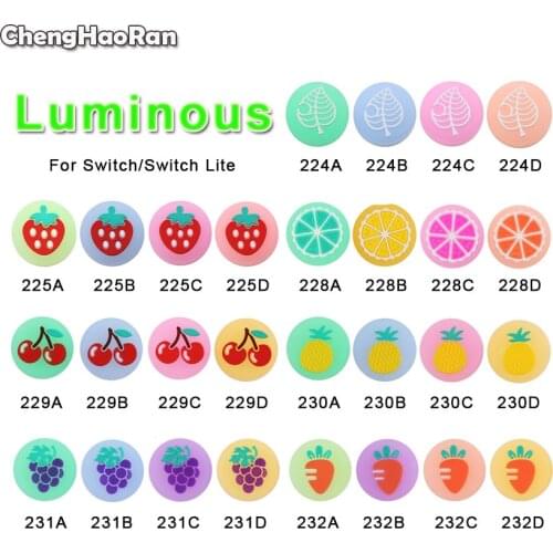 2pcs Animal Crossing Fruit Cherry Orange Thumb Stick Grip Cap Joystick Cover Case For Nintendo Switch Lite NS Joy-Con Controller