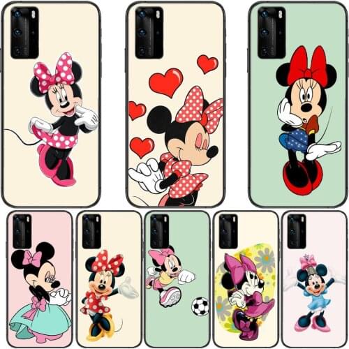 Love From Minnie Mouse Phone Case For Huawei P40 p30 P20 10 9 8 Lite E Pro Plus Black Etui Coque Painting Hoesjes comic fas
