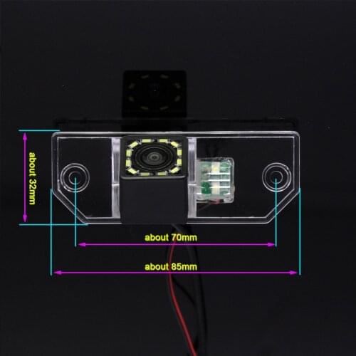 For Ford Focus Sedan 2 3 2008 2009 2010 2012 C-Max C Max Mondeo Wireless Car Rear view Reverse Camera Fisheye 4 8 12 led dynamic