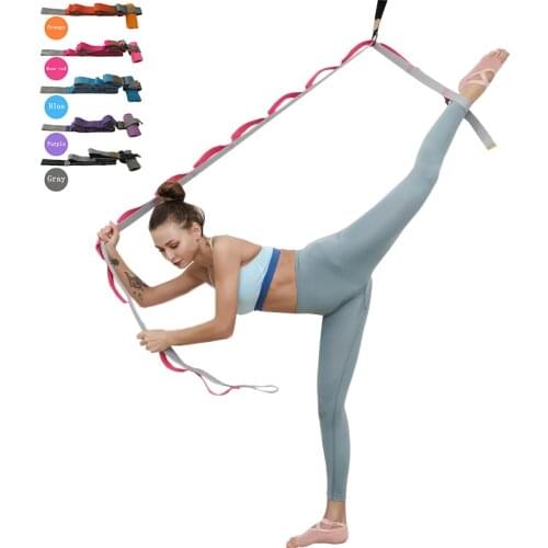 3M Yoga Stretch Belt Door Flexibility Stretching Leg Stretcher Strap for Ballet Cheer Dance Gymnastics Fitness Training Rope