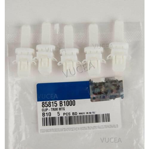 5Pcs Genuine For Hyundai/Kia A-pillar interior trim panel fixing clip Plug - Trim MTG (Mounting) WHITE 85815-B1000 CLIP-TRIM MTG