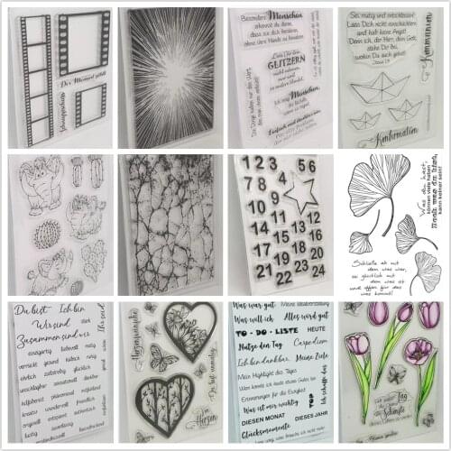 German Clear Stamp/Seal for DIY scrapbooking/photo album Decorative clear stamp sheets A3050