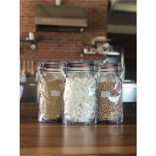 Kitchen storage organizer high quality vacuum strong bag jar view 10 pcs different sizes FREE SHİPPİNG