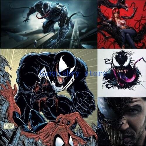Marvel Movie Venom Diy 5d Diamond Painting Disney Diamond Mosaic Diamond Embroidery Cross Stitch Kits Boys Room Home Decor
