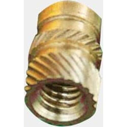 MSIB-M1/M1.2 Micro Insert For Plastic Knurled Brass Nut Thru-Threaded Knukles Nuts Insertos Knurling Copper Inserti Tuerca