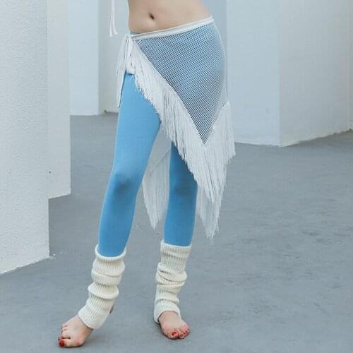 Dance Wear Belly Dance Clothing Costume Accessories Asymmetrical Wrap Sequins Belts Hip Scarf with Fringes