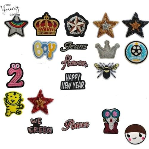 New arrive Cartoon Animal Shape Cloth Stripes Stickers for Clothes Embroidery Patch On Backpack Jeans Patches for Clothing Iron