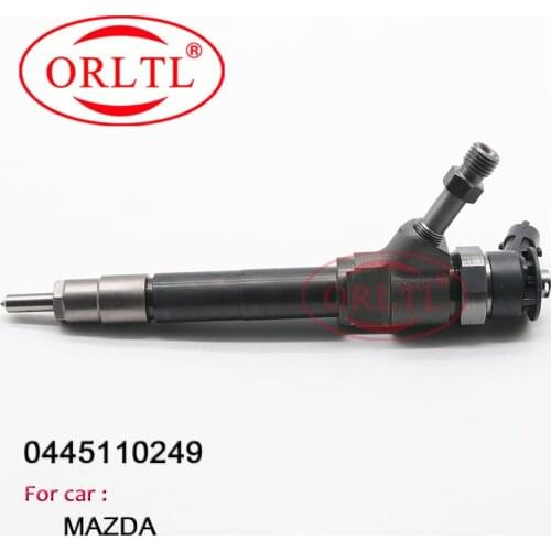 ORLTL New Fuel Common Rail Injector 0445110249 for FORD MAZDA WE01-13-H50 / WE01-12-H50A BT-50 2.5