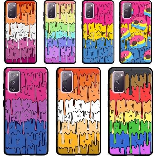 Pastel Kawaii Melting LGBTQ Design Case For Samsung Galaxy S21 Ultra S20 FE S8 S9 S10 Plus Note 20 Ultra Note 10 Plus Cover