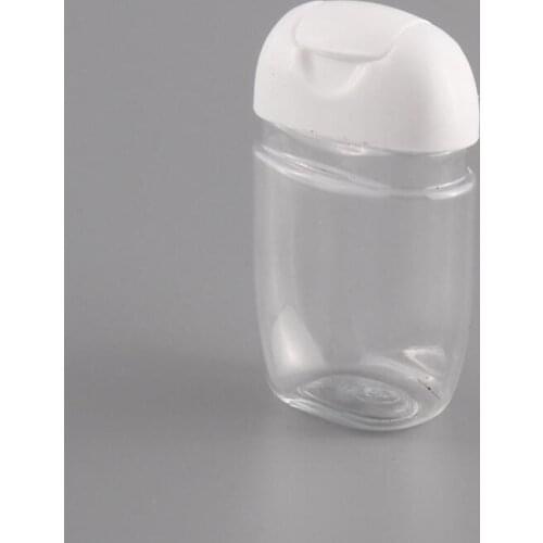 30ml PET plastic half round flip cap bottle disinfectant hand sanitizer bottle for children LX2866