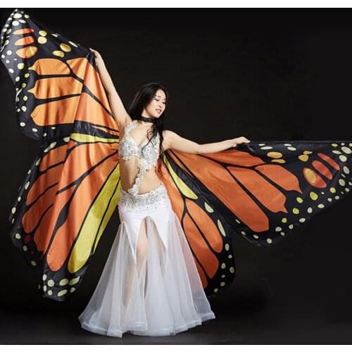 Belly Dance Butterfly Wing Shawl Cape Festival Performance Dance Props