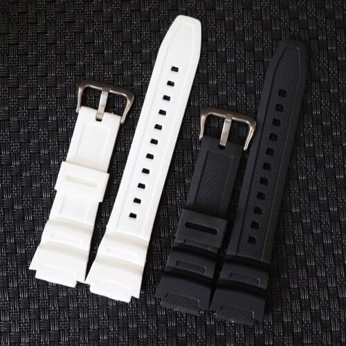 Rubber Waterproof Watch Band For Casio G-Shock AE1000w AQS810W MRW200H W800H 18mm Accessories Black Replacement Watchbands Strap