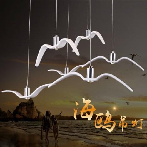 Nordic pendant lamp Seagull Design Led Chandeliers For Bar/Kitchen Birds Chandelier Ceiling Luminaire Light Fixture