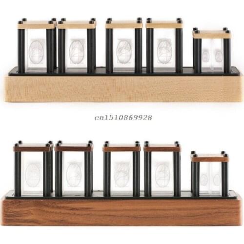 Time tube Glow tube Quasi-glow tube clock LED digital solid wood Chinese night light bar atmosphere light Brightness adjustable